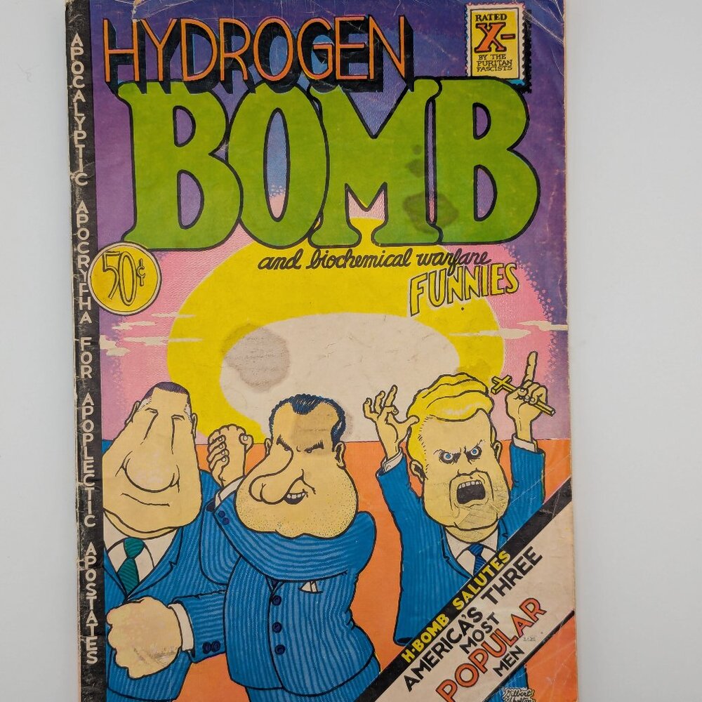 1970 Hydrogen Bomb and Biochemical Warfare Funnies - Rare Underground Comix